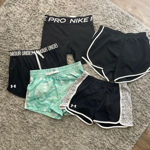 Girls short lot size youth large